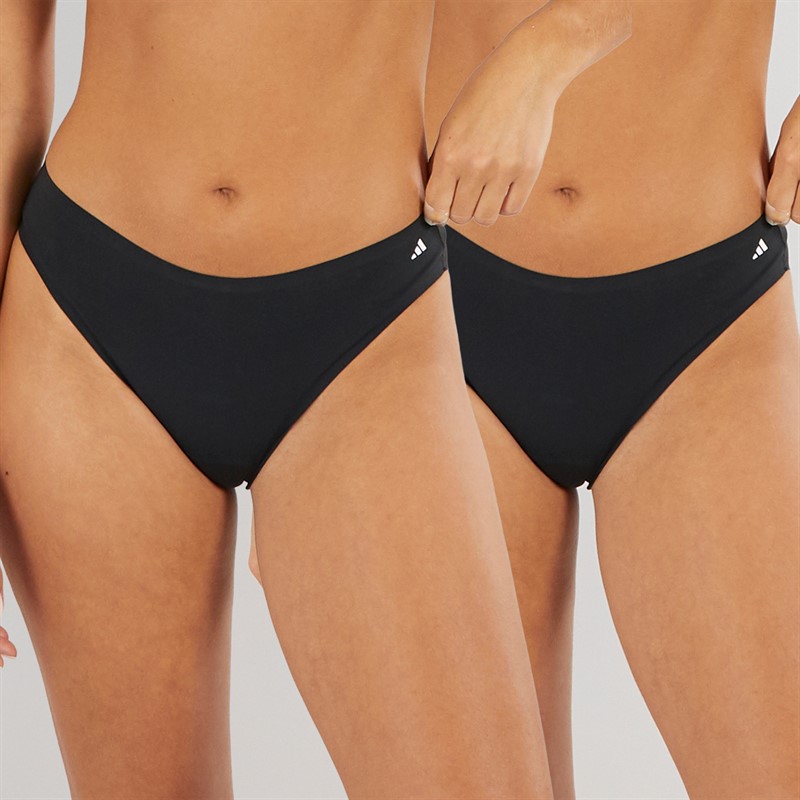 adidas Womens Sport Active Light Flex Two Pack Briefs Black