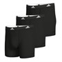 adidas Boxers Noirs Actifs Flex Coton Homme lot de Trois