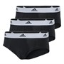adidas lot de Trois Slips Homme Active Flex Coton Noir