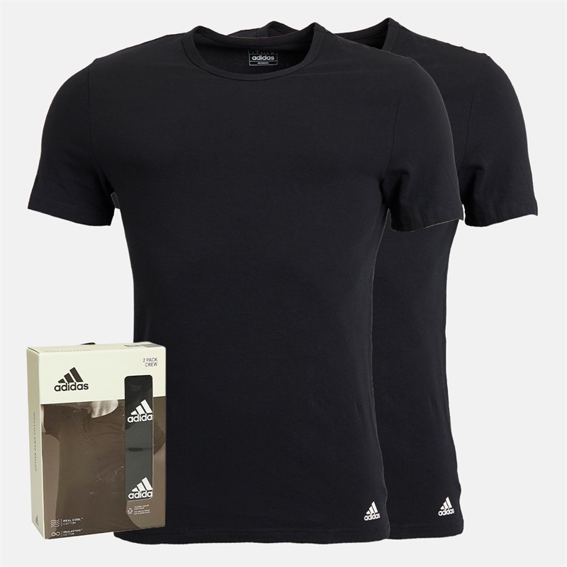 adidas Pacquet Double T-shirts Noirs Active Flex Coton Homme