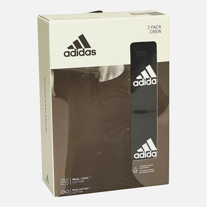 adidas Pacquet Double T-shirts Noirs Active Flex Coton Homme