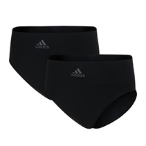 adidas Womens Sport Active Seamless Micro Stretch Two Pack High Leg Briefs Black