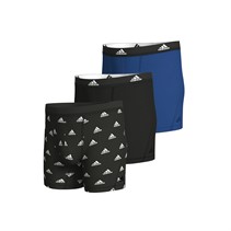 adidas Herre Active Flex Bomuld Tre Pak Boksershorts Sort/Blå