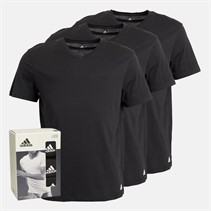 adidas lot de 3 T-shirts Homme Col V Noir Active Core en Coton