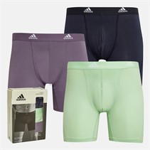 adidas Boxers Homme Active Flex Coton lot de Trois Marine/Vert/Violet