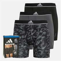 adidas Herre Active Micro Flex Tre Pak Boksershorts Sort / Grå