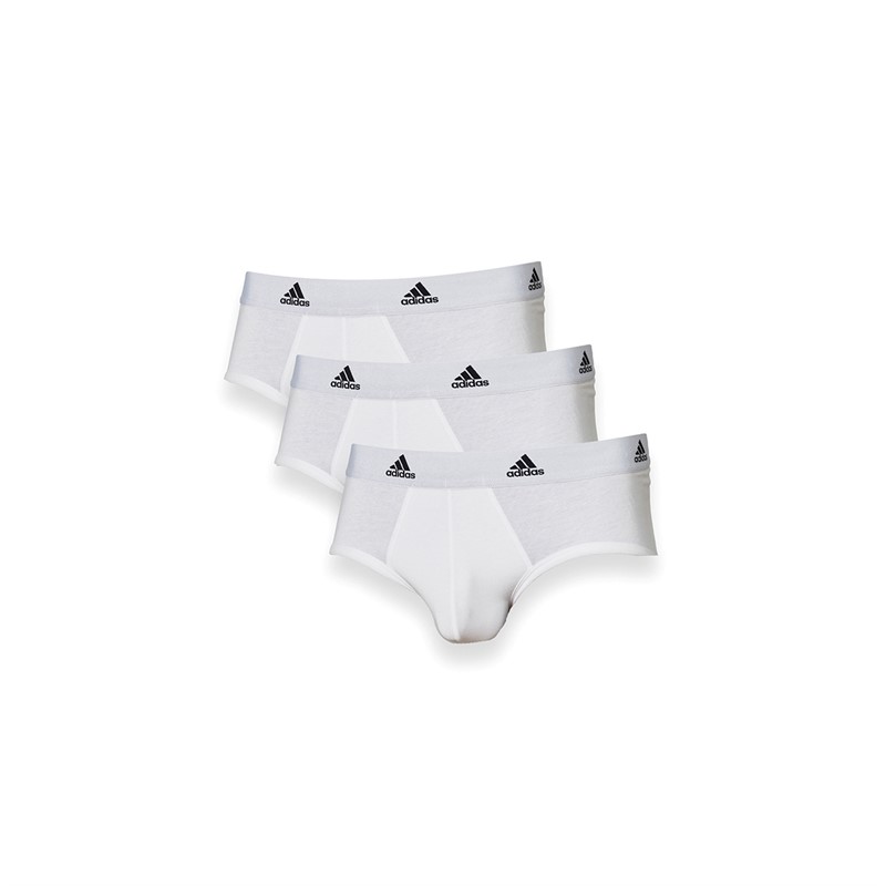 adidas lot de 3 slips Homme Active Flex en coton blanc