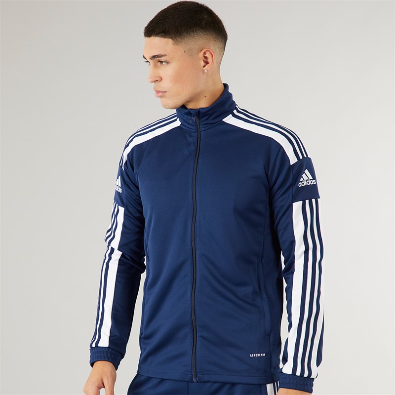 adidas Herren Squadra 21 Training Trainingsjacke Marine/Weiß