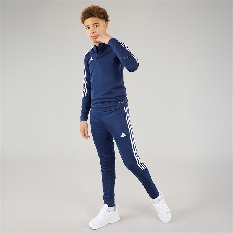 adidas Junior Tiro 23 Club Langarm Trainingsshirt Team Blau/Weiss