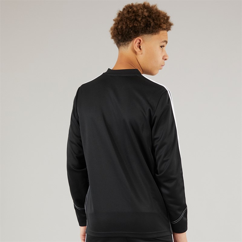 adidas Junior Tiro 23 Club Langarm Trainingsshirt Schwarz/Weiß