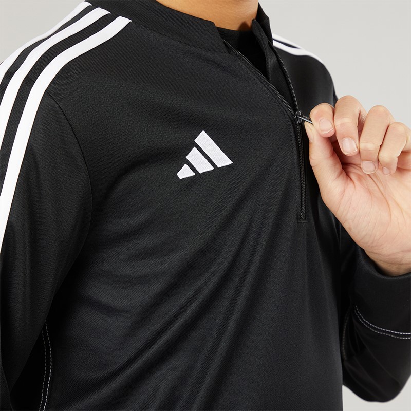 adidas Junior Tiro 23 Club Langarm Trainingsshirt Schwarz/Weiß