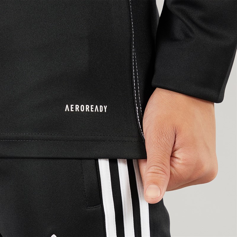 adidas Junior Tiro 23 Club Langarm Trainingsshirt Schwarz/Weiß