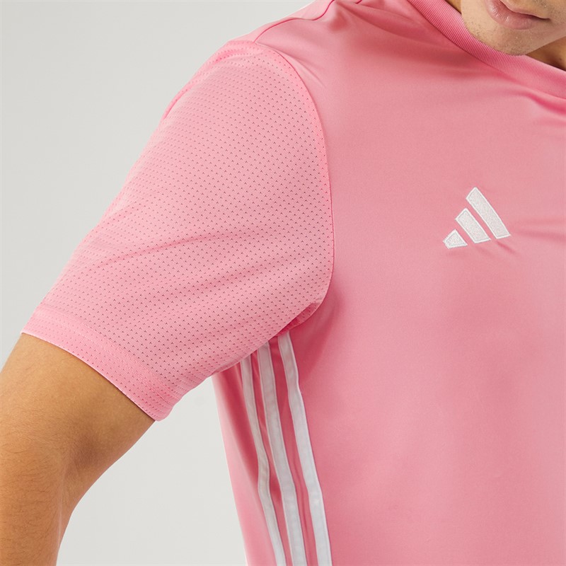 adidas Herren Tabela 23 Trainings T Shirt Hellrosa/Weiß