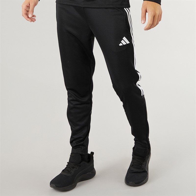 adidas Herren Tiro 23 Club Slim Trainingshose Schwarz/Weiß