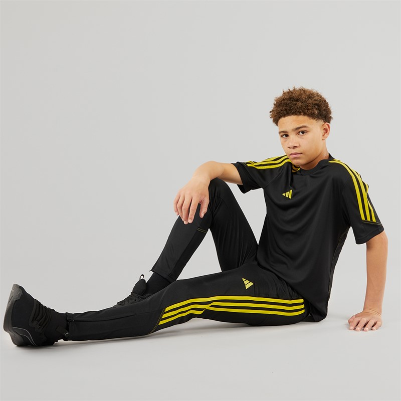 adidas Junior Tiro 23 Club Trainingshose Schwarz/Helles Gelb