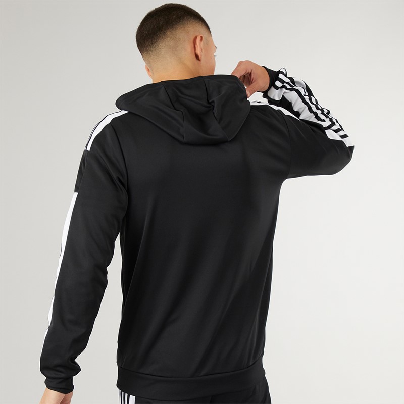 adidas Herren Squadra 21 Pullover Trainings Hoodie Schwarz/Weiß