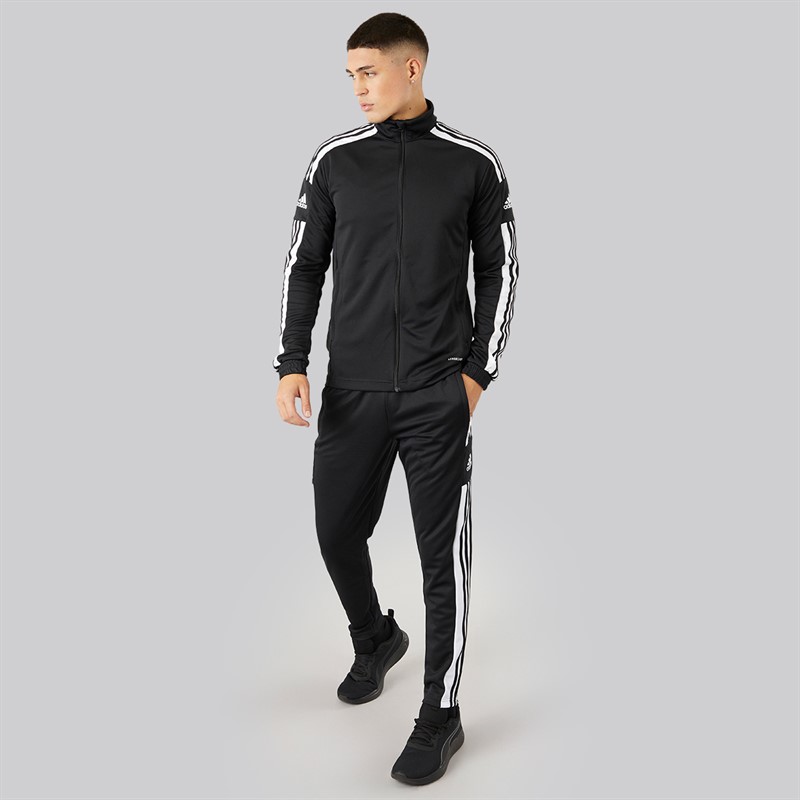 adidas Herren Squadra 21 Slim Trainingshose Schwarz/Weiß