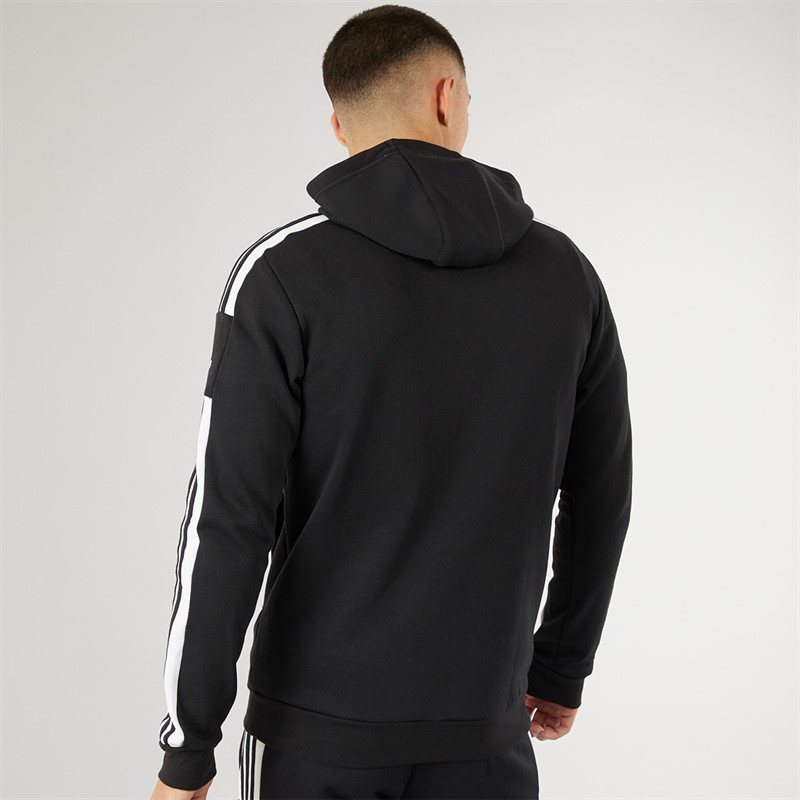 adidas Herren Squadra 21 Pullover Sweat Hoodie Schwarz/Weiß