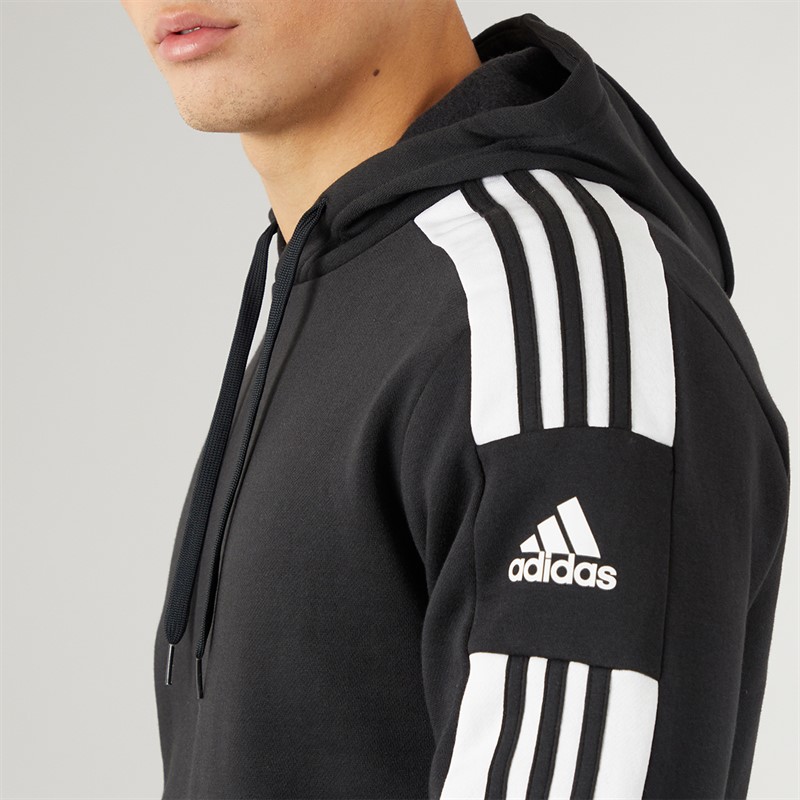 adidas Herren Squadra 21 Pullover Sweat Hoodie Schwarz/Weiß