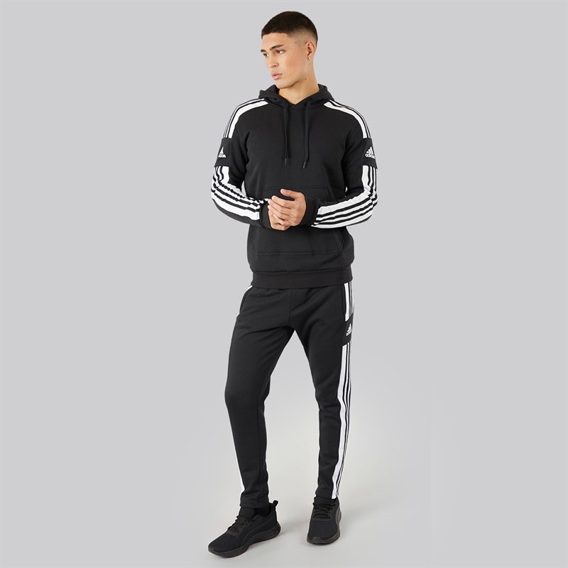 adidas Herren Squadra 21 Pullover Sweat Hoodie Schwarz/Weiß