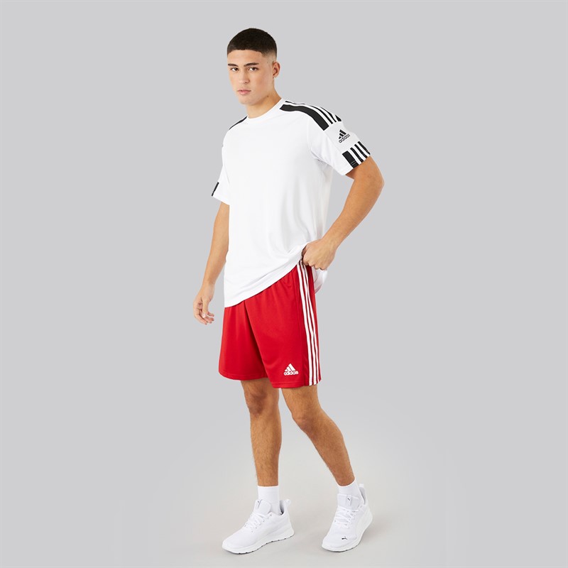 adidas Herren Squadra 21 Shorts Team Power Rot/Weiß