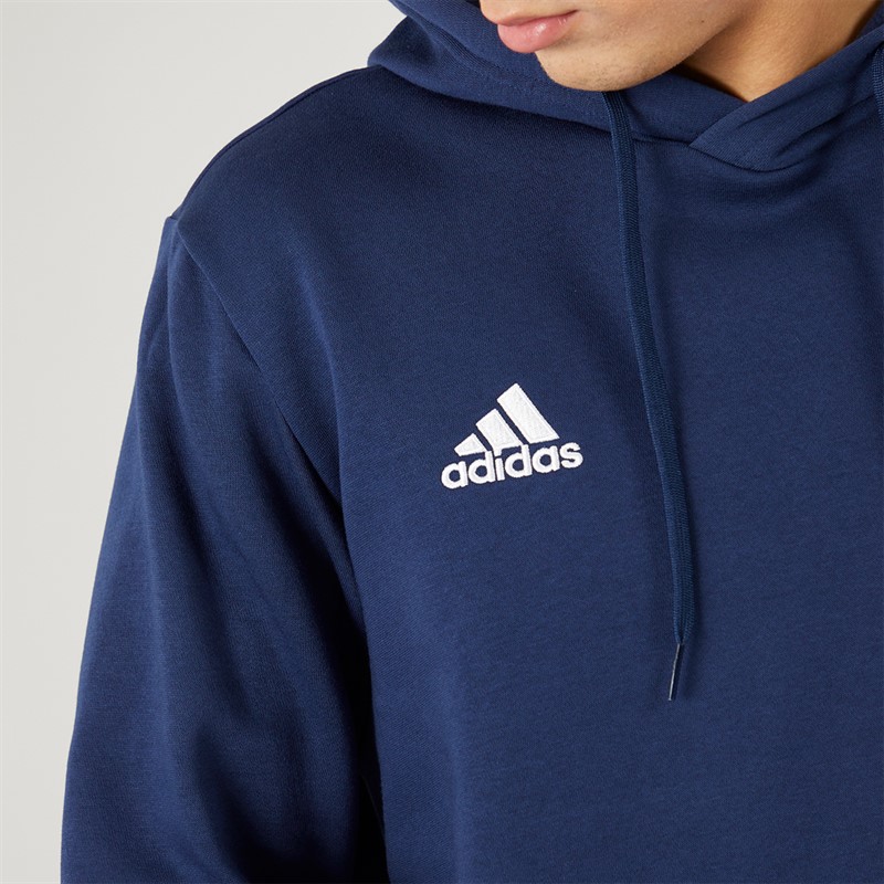adidas Herren Entrada 22 Pullover Sweat Hoodie Navy/Weiß