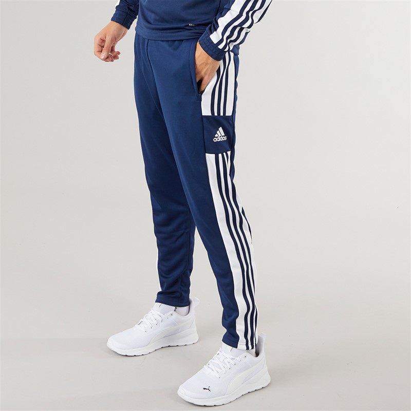 adidas Herren Squadra 21 Slim Trainingshose Marine/Weiß