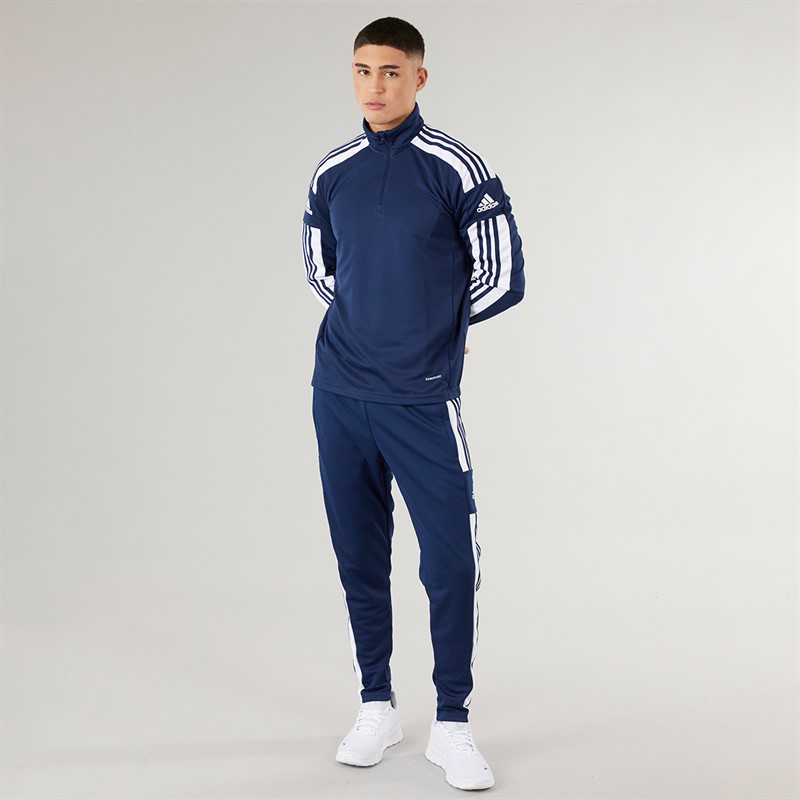 adidas Herren Squadra 21 Slim Trainingshose Marine/Weiß