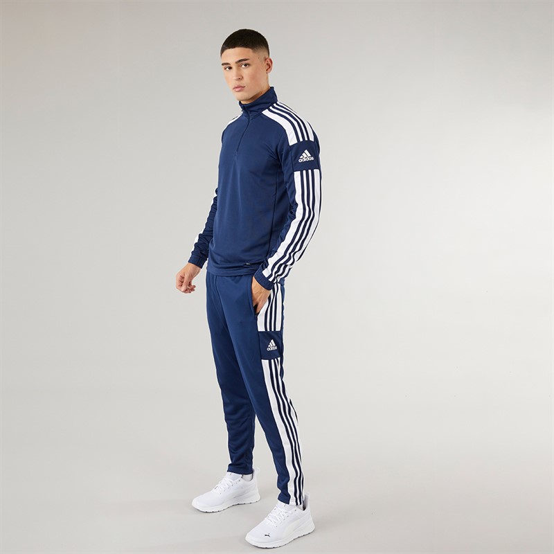 adidas Herren Squadra 21 Langarm Trainingsshirt Marineblau/Weiß