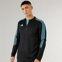 adidas Haut d'entraînement Tiro 23 Club 1/4 Zip Homme Noir/Bleu préloved