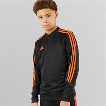 adidas Junior Tiro 23 Club Langærmet Træningstop Sort/Signal Orange