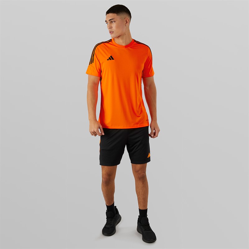 adidas T-shirt Tiro 23 Club Slim dla niego kolor pomarańczowy/czarny