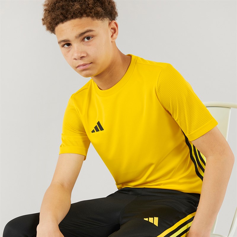adidas Junior Tabela 23 Trainings T Shirt Team Gelb/Schwarz