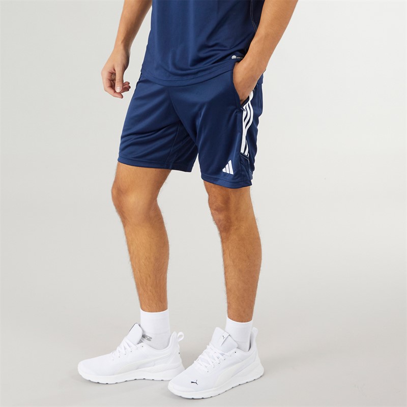 adidas Herren Tiro 23 Club Trainingsshorts Team Navy Blau 2/Weiß