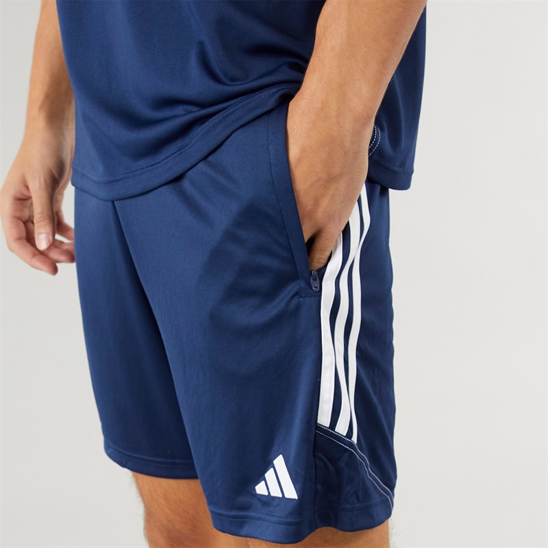 adidas Herren Tiro 23 Club Trainingsshorts Team Navy Blau 2/Weiß