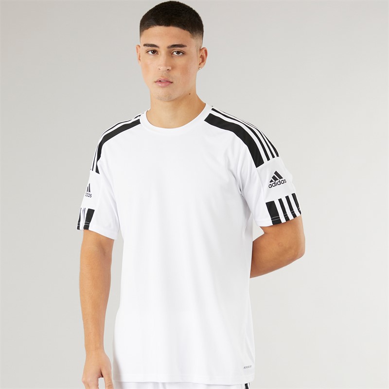 adidas Herren Squadra 21 Trainings T Shirt Weiß/Schwarz