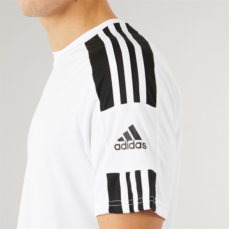 adidas Herren Squadra 21 Trainings T Shirt Weiß/Schwarz