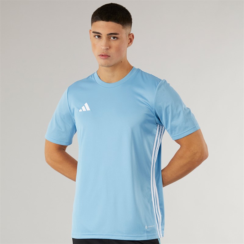 adidas Herren Tabela 23 Trainings T Shirt Hellblau/Weiß