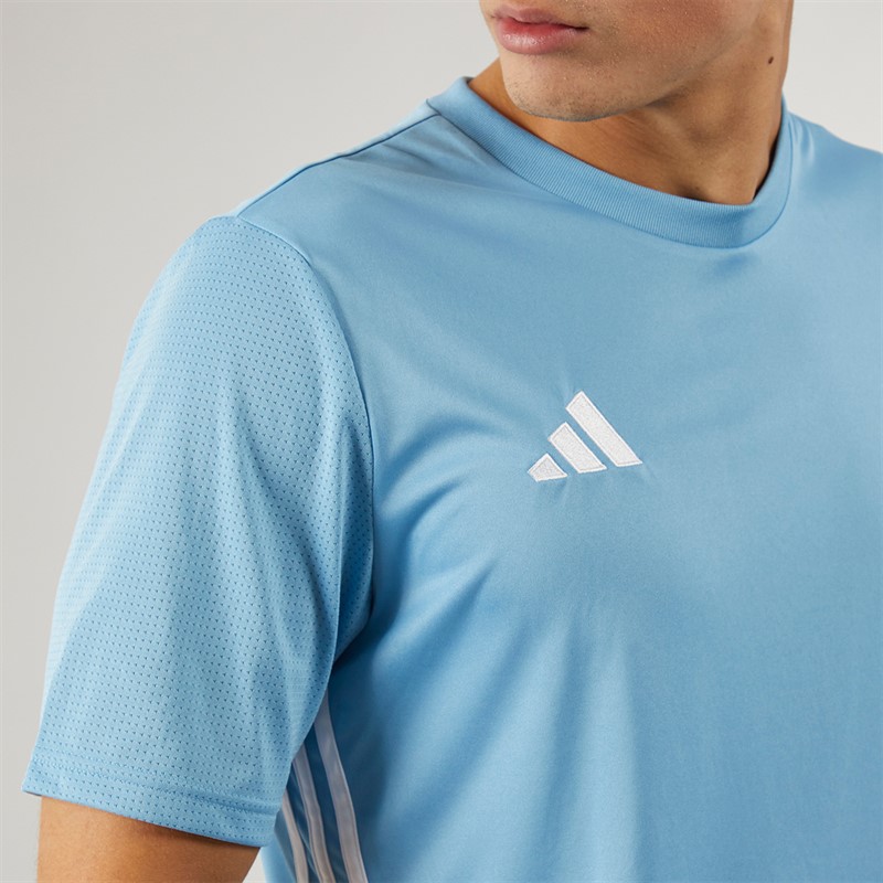 adidas Herren Tabela 23 Trainings T Shirt Hellblau/Weiß