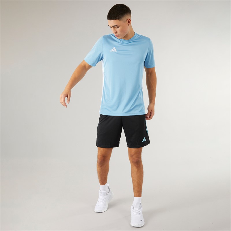 adidas Herren Tabela 23 Trainings T Shirt Hellblau/Weiß