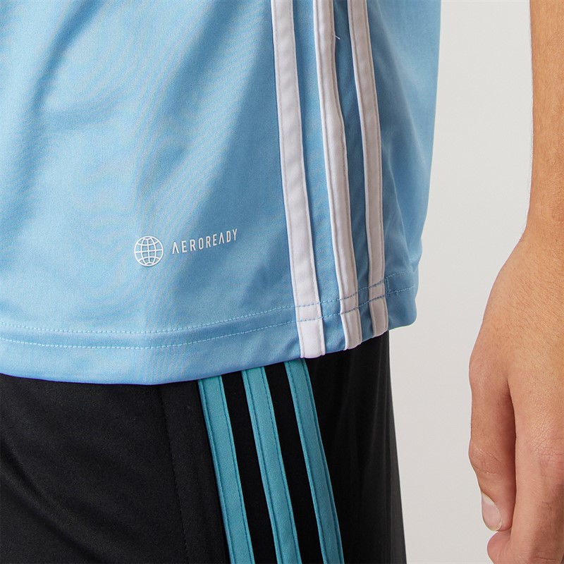 adidas Herren Tabela 23 Trainings T Shirt Hellblau/Weiß