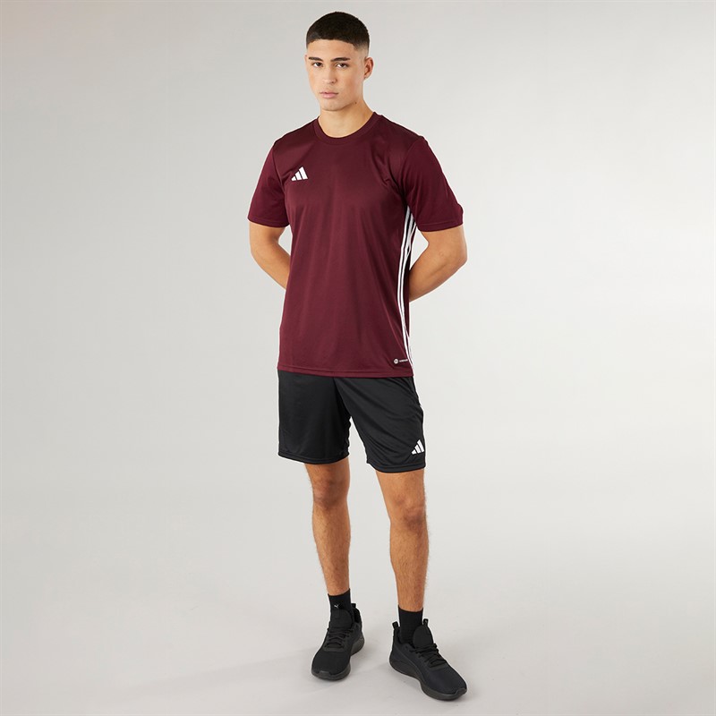 adidas Herren Tabela 23 Trainings T Shirt Team Dunkelrot 2/Weiß