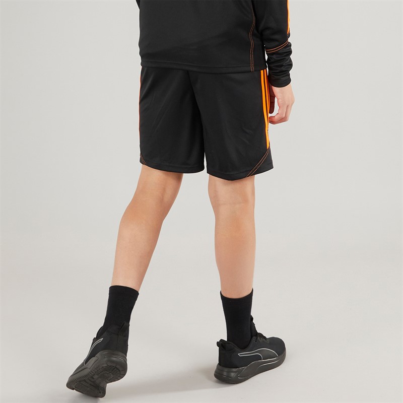 adidas Junior Tiro 23 Club Trainingsshorts Schwarz/Signal Orange