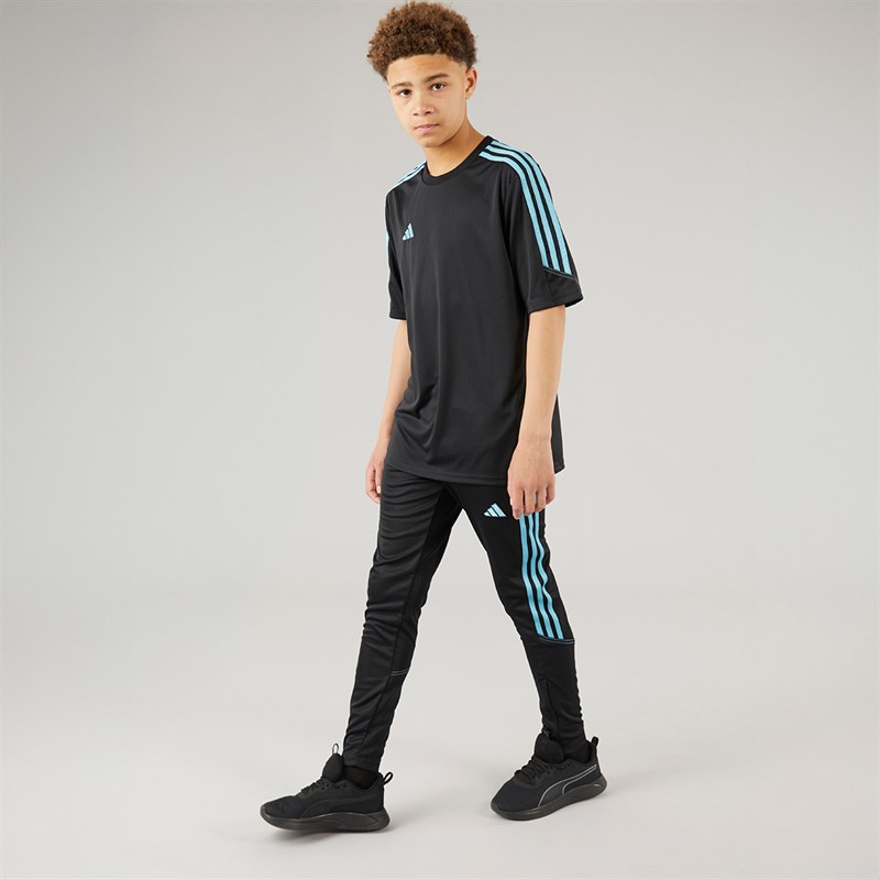 adidas Junior Tiro 23 Club Trainingshose Schwarz/Preloved Blau