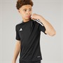 adidas Junior Tiro 23 Club Trainings T Shirt Schwarz/Weiss