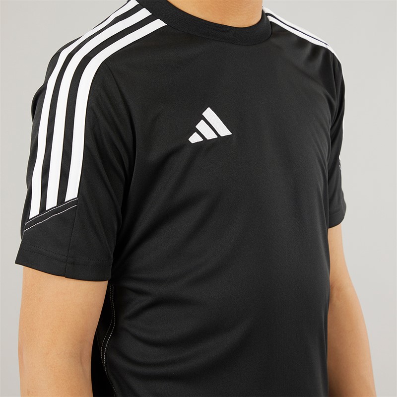 adidas Junior Tiro 23 Club Trainings T Shirt Schwarz/Weiss