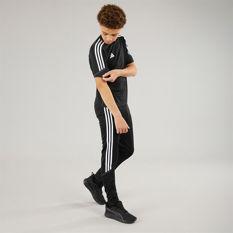 adidas Junior Tiro 23 Club Trainings T Shirt Schwarz/Weiss