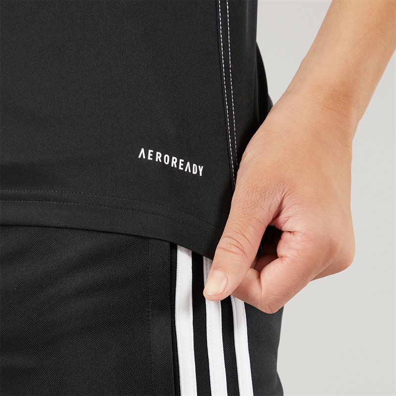 adidas Junior Tiro 23 Club Trainings T Shirt Schwarz/Weiss