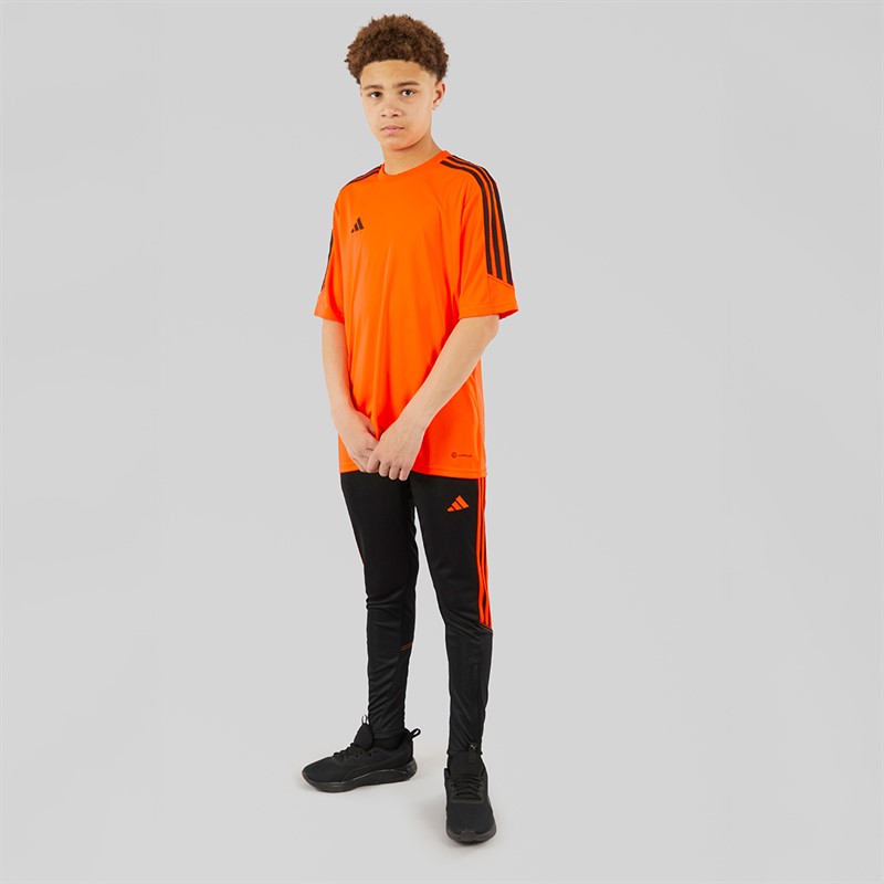 adidas Junior Tiro 23 Club Trainings T Shirt Signal Orange/Schwarz
