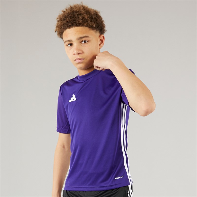 adidas Junior Tabela 23 Training T Shirt Team College Lila/Weiß